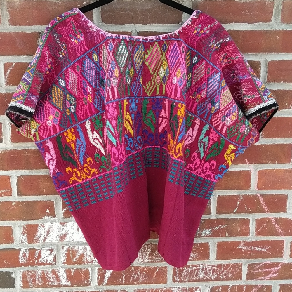 Vintage Mexican Embroidered Wide Top